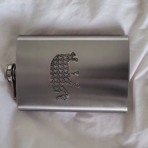 Elephant/Houndstooth 8 oz. Flask